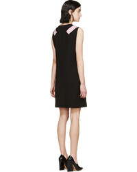 Versace Black Silk Shift Dress