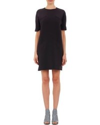 Balenciaga Short Sleeve Silk Shift Dress