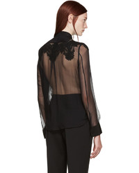 Givenchy Black Silk Shirt