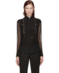 Givenchy Black Silk Shirt