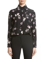 Valentino Flowers Fall Silk Shirt