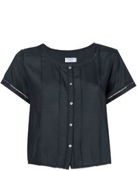 Frame Denim Le Victorian Cropped Shirt