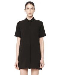 Alexander Wang Silk Collared Shirt Dress