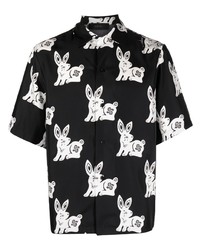 Amiri Rabbit Motif Silk Shirt