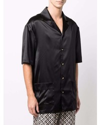 Versace Short Sleeve Silk Blend Shirt