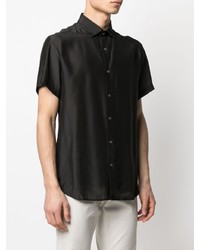 Emporio Armani Silk Blend Short Sleeve Shirt