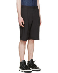 Fendi Black Silk Shorts