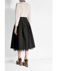 Marc Jacobs Cotton Wool And Silk Skirt