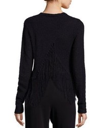 A.L.C. Andreas Silk Fringe Sweater