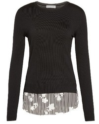 Altuzarra Elliot Merino Wool Silk Shirttail Sweater