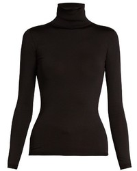 Valentino Roll Neck Silk Blend Sweater