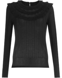 Marc Jacobs Wool Silk Pointelle Pullover