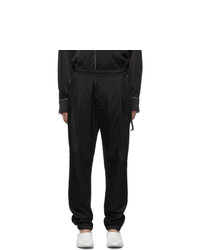 Black Silk Sweatpants