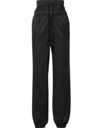 TRE by Natalie Ratabesi The Flo Layered Satin Jersey Track Pants