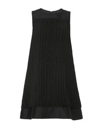 Harvey Faircloth Pleated Wool Silk Sleeveless A Line Dress