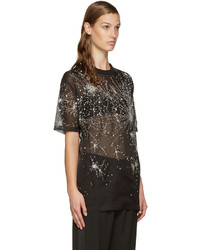 Givenchy Black Silk Constellation T Shirt