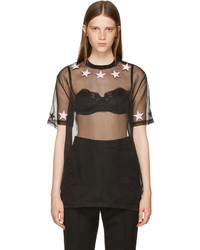 Givenchy Black Star Necklace T Shirt