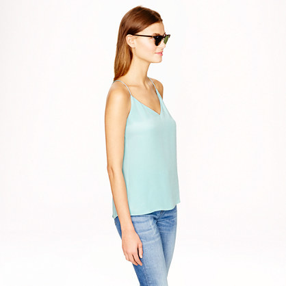 J.Crew: Carrie V-neck Camisole In Silk For Women