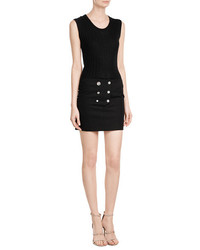 Anthony Vaccarello Cottonlinensilk Ribbed Tank