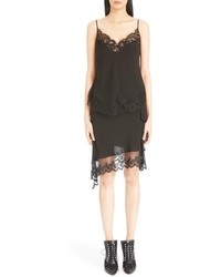 Givenchy Scalloped Lace Trim Silk Camisole