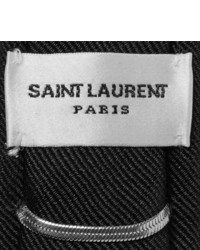 Saint Laurent 4cm Musical Note Silk Twill Tie