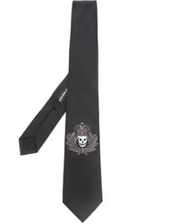 Alexander McQueen Military Skull Badge Tie