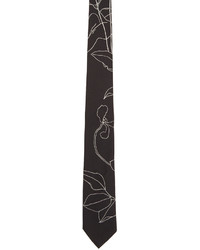 Paul Smith Black Botanical Tie