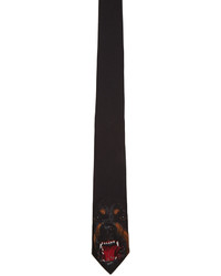 Givenchy Black Rottweiler Tie