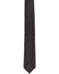 Tom Ford Black Solid Jacquard Tie