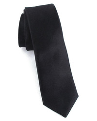Calibrate Skinny Silk Tie Black Regular