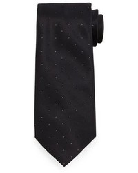 Stefano Ricci Crystal Embellished Silk Tie Black