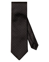 Eton Pin Dot Silk Tie In Black At Nordstrom