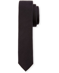 Dolce & Gabbana Silk Skinny Tie Black