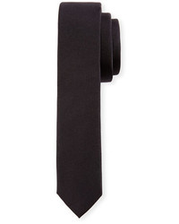 Dolce & Gabbana Silk Skinny Tie Black