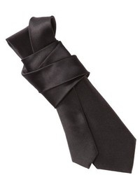 Merona Skinny Solid Satin Tie Black