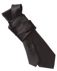 Merona Skinny Solid Satin Tie Black