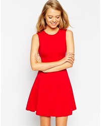 Asos Collection Sleeveless Skater Dress With Cut Out Back Detail