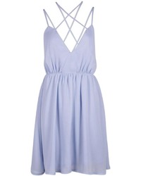 Boohoo Bianca Strappy Front Detail Skater Dress