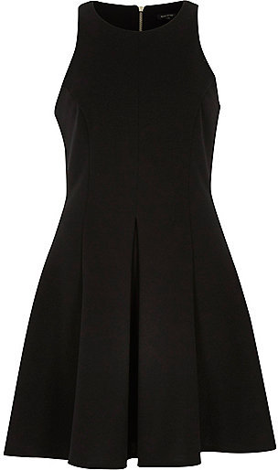 river island black bow dress