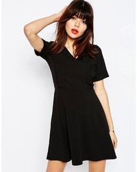 Asos Collection Skater Dress With Ruffle Detail