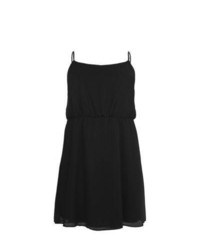 Exclusives New Look Inspire Black Strappy Skater Dress