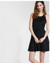Express Faux Suede Skater Dress
