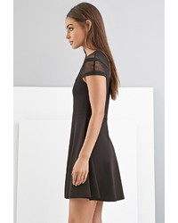 Forever 21 Foxiedox Shadow Striped Skater Dress