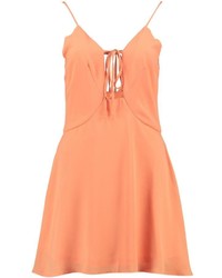Boohoo Lily Strappy Tie Detail Skater Dress