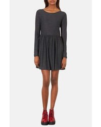 Topshop Long Sleeve Jersey Skater Dress