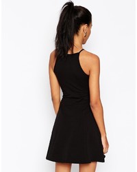 Asos Petite 90s Skater Dress With High Neck