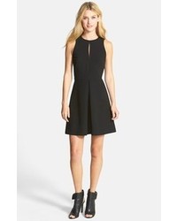 Vince Camuto Pleat Front Fit Flare Dress
