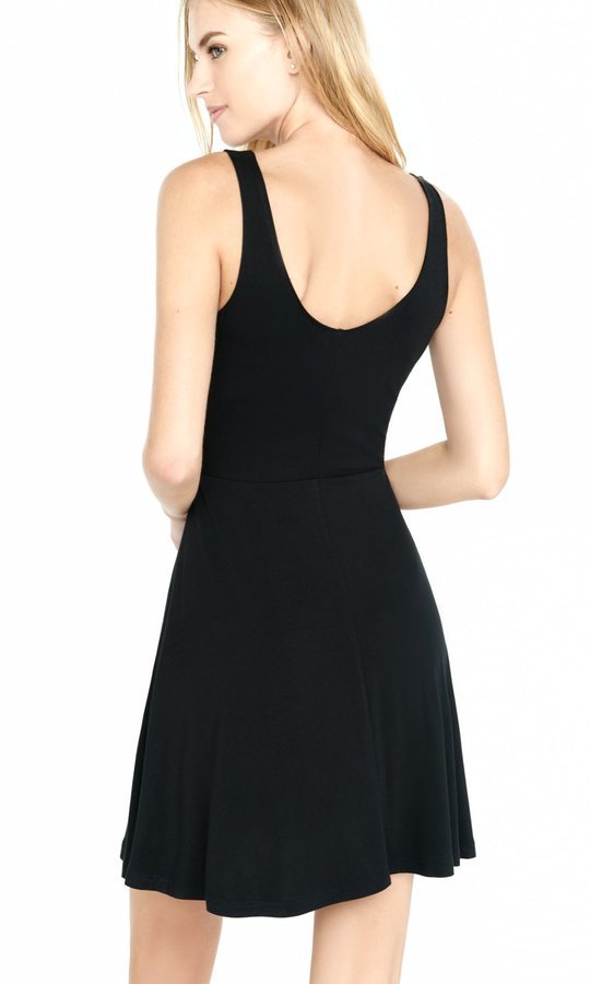 express black skater dress