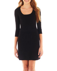 Takeout Take Out 34 Sleeve Skater Sweater Dress