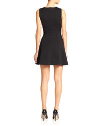 Theory Tillora Textured Fit  Flare Dress